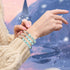 Alabaster | Silver | Firefly Glass Pebble Bracelet